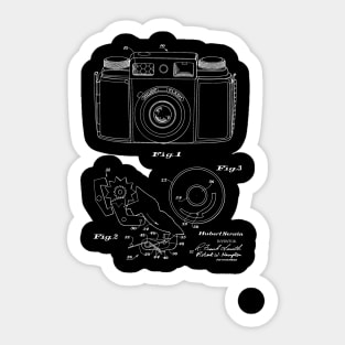 Camera Vintage Patent Drawing Sticker
